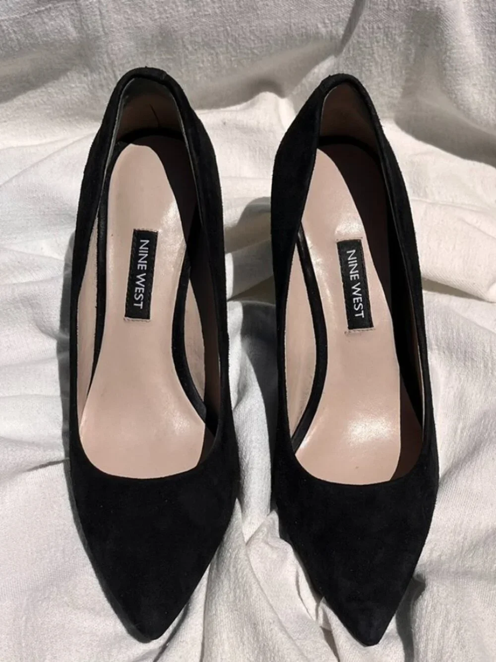 Nine West Black Suede Pumps Size 6.5